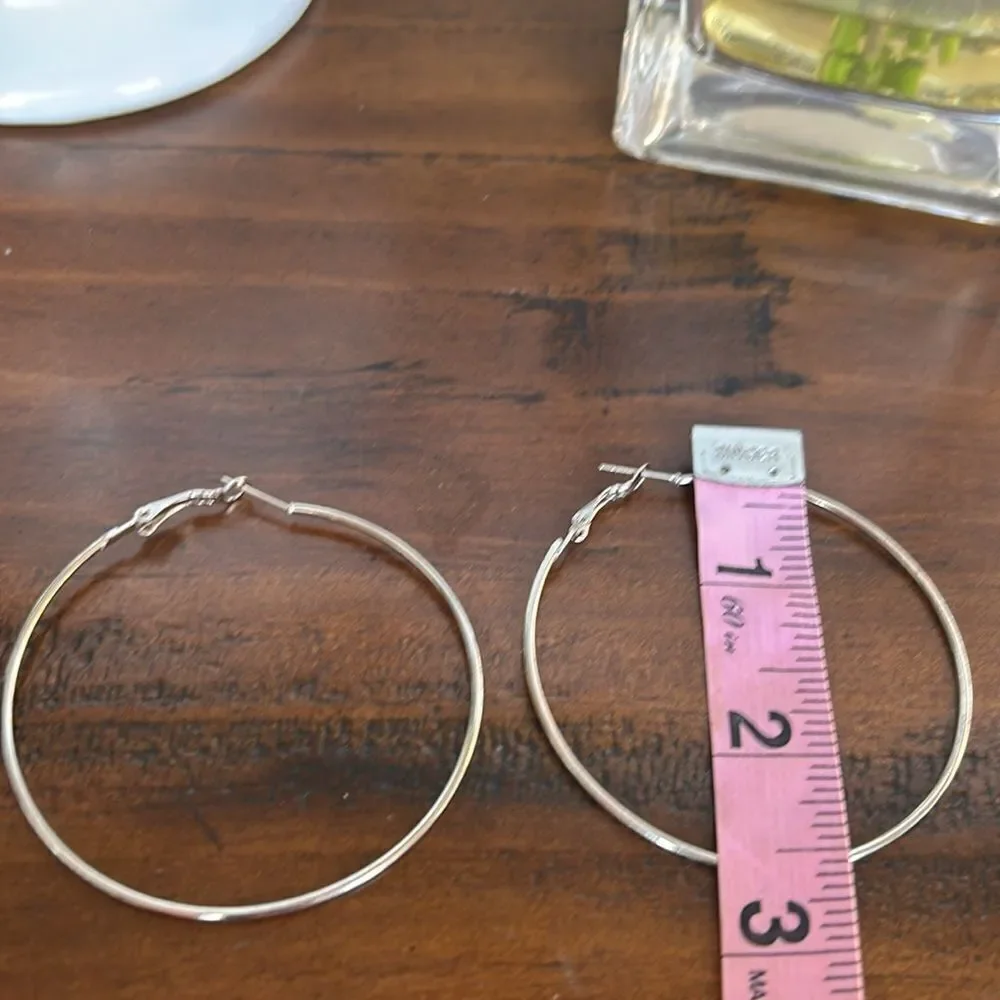Fashion jewelry bundle 2 pair hoops earrings no tags light weighted